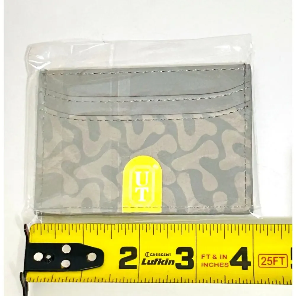 NWT Slim Card Holder Wallet Gray Camo Card Case RFID Style Minimalist Wallet